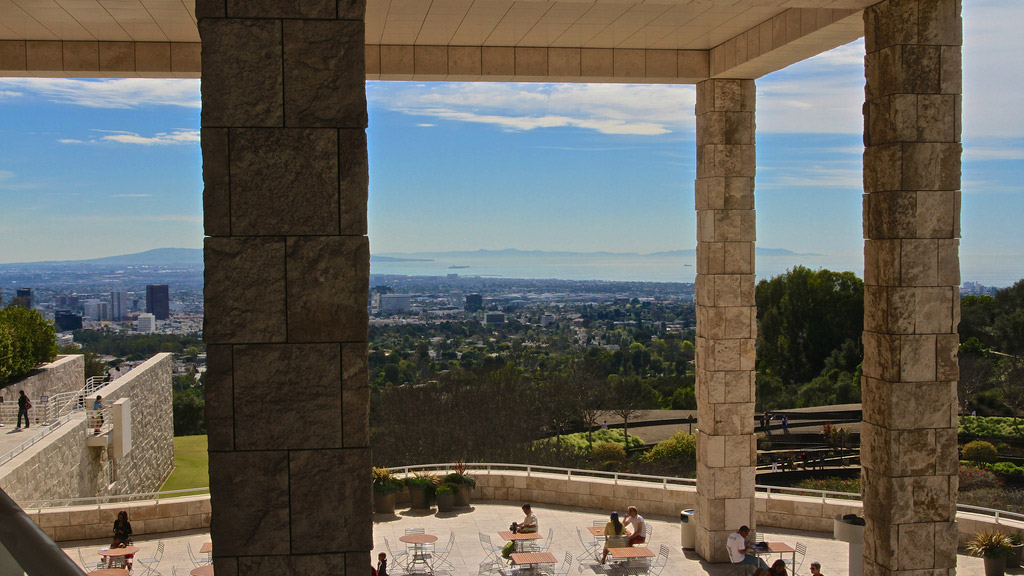 Getty view from Brentwood, Los Angeles