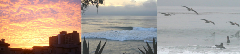 Surfing sequence at Sands Beach