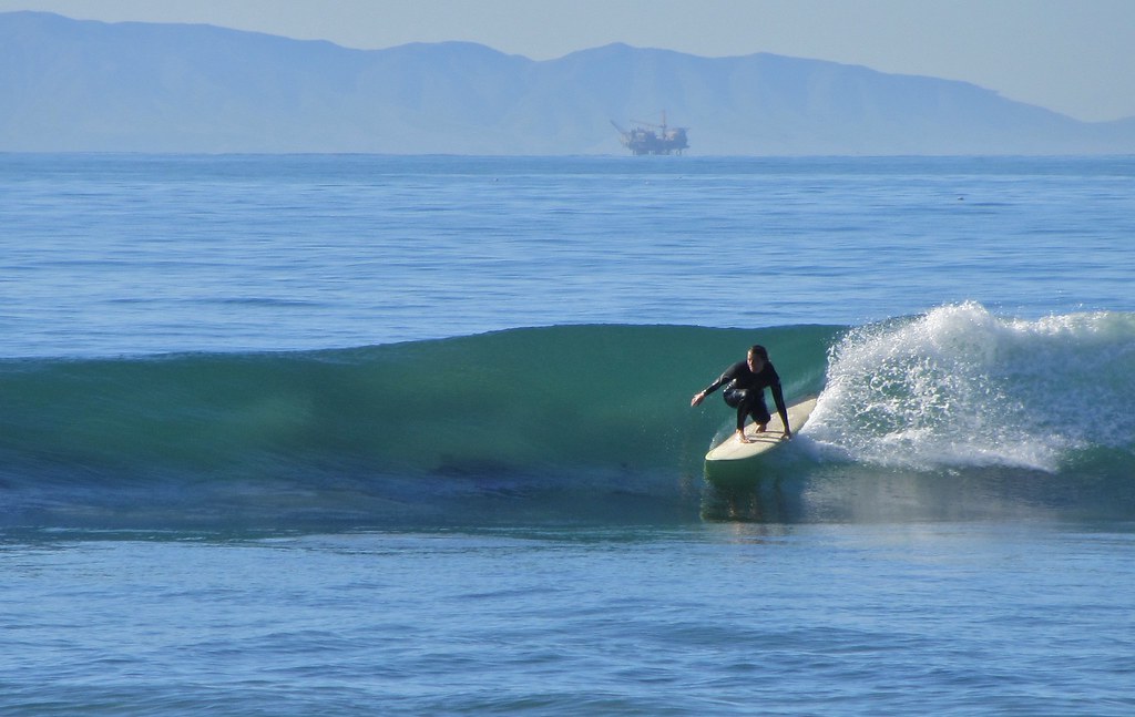 Surfing at C Street and Rincon