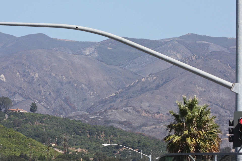 Goleta Gap Fire atermath