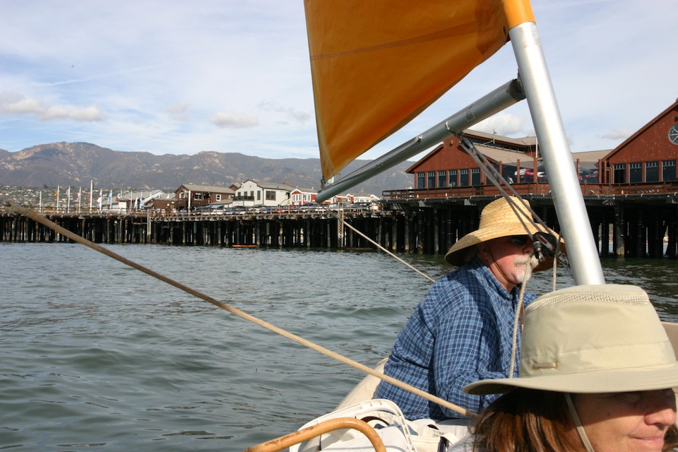 Dave and Ann take us on a nice sail out of  the Santa Barbara Harbor