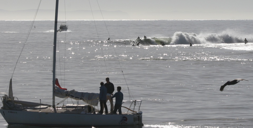 Sandbar at Santa Barbara Harbor